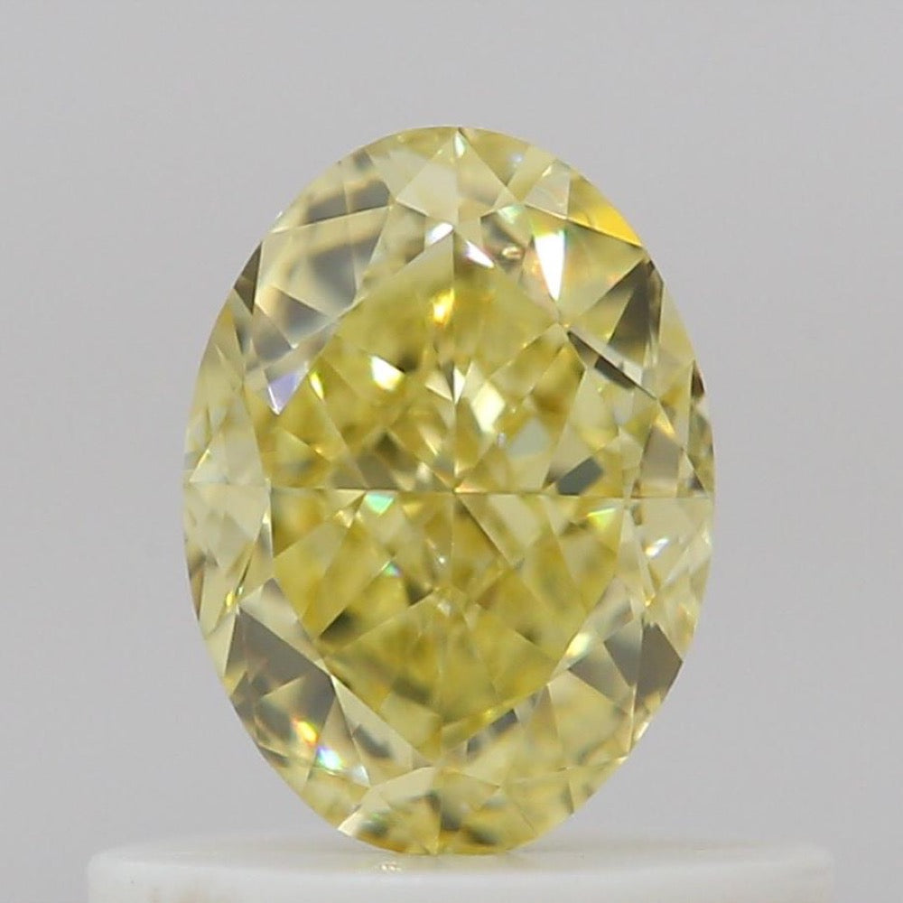 GIA 彩鑽 黃鑽 0.63ct Fancy Intense Yellow