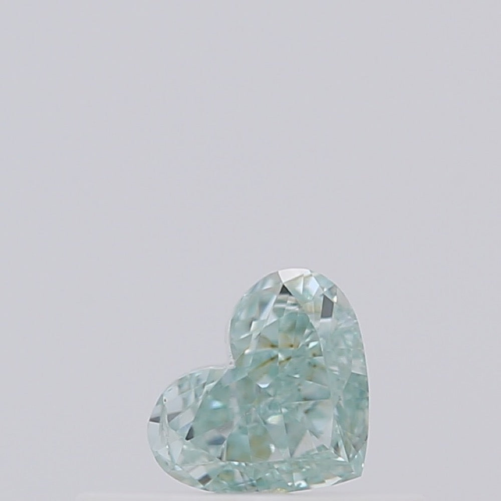GIA 彩鑽 綠鑽 0.23ct Fancy Intense Bluish Green