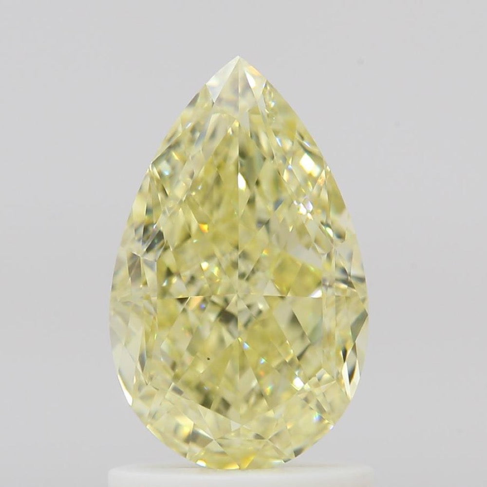 GIA 彩鑽 黃鑽 1.49ct Fancy Light Yellow