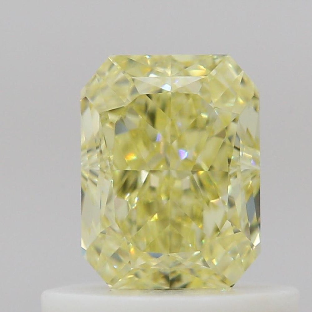 GIA 彩鑽 黃鑽 0.61ct Fancy Light Yellow