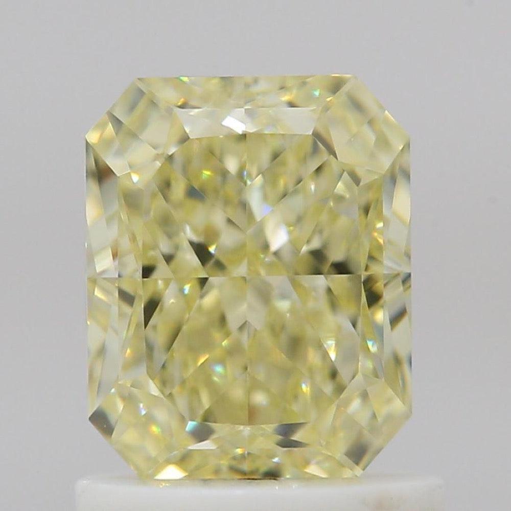 GIA 彩鑽 黃鑽 1.24ct Fancy Light Yellow