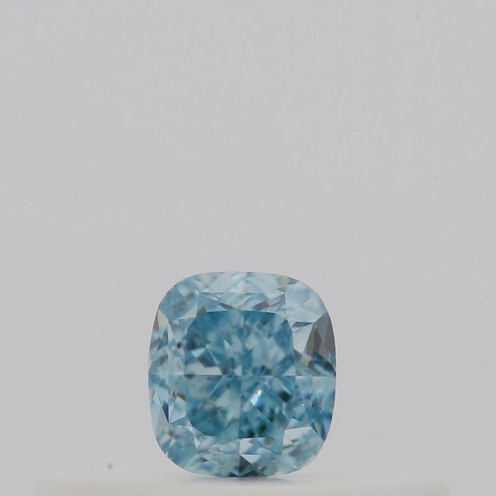 GIA 彩鑽 藍鑽 0.14ct Fancy Vivid Green-blue