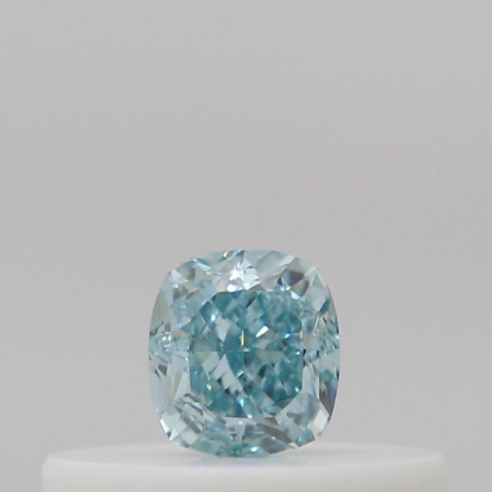 GIA 彩鑽 綠鑽 0.15ct Fancy Intense Blue-green