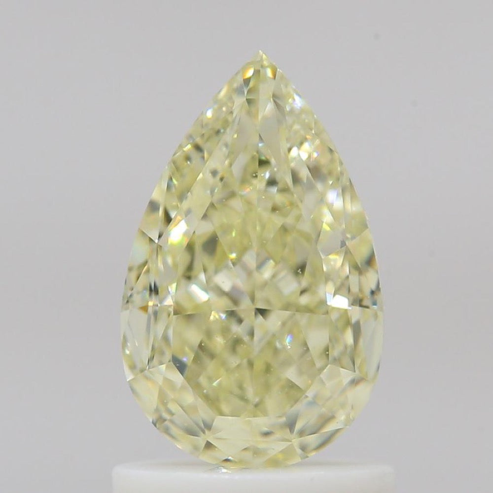 GIA 天然鑽石 梨形 1.38ct Y-Z VVS2