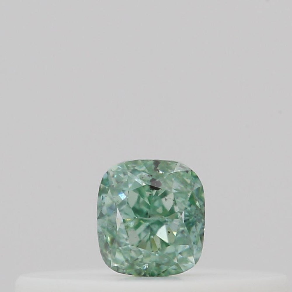 GIA 彩鑽 綠鑽 0.1ct Fancy Intense Bluish Green