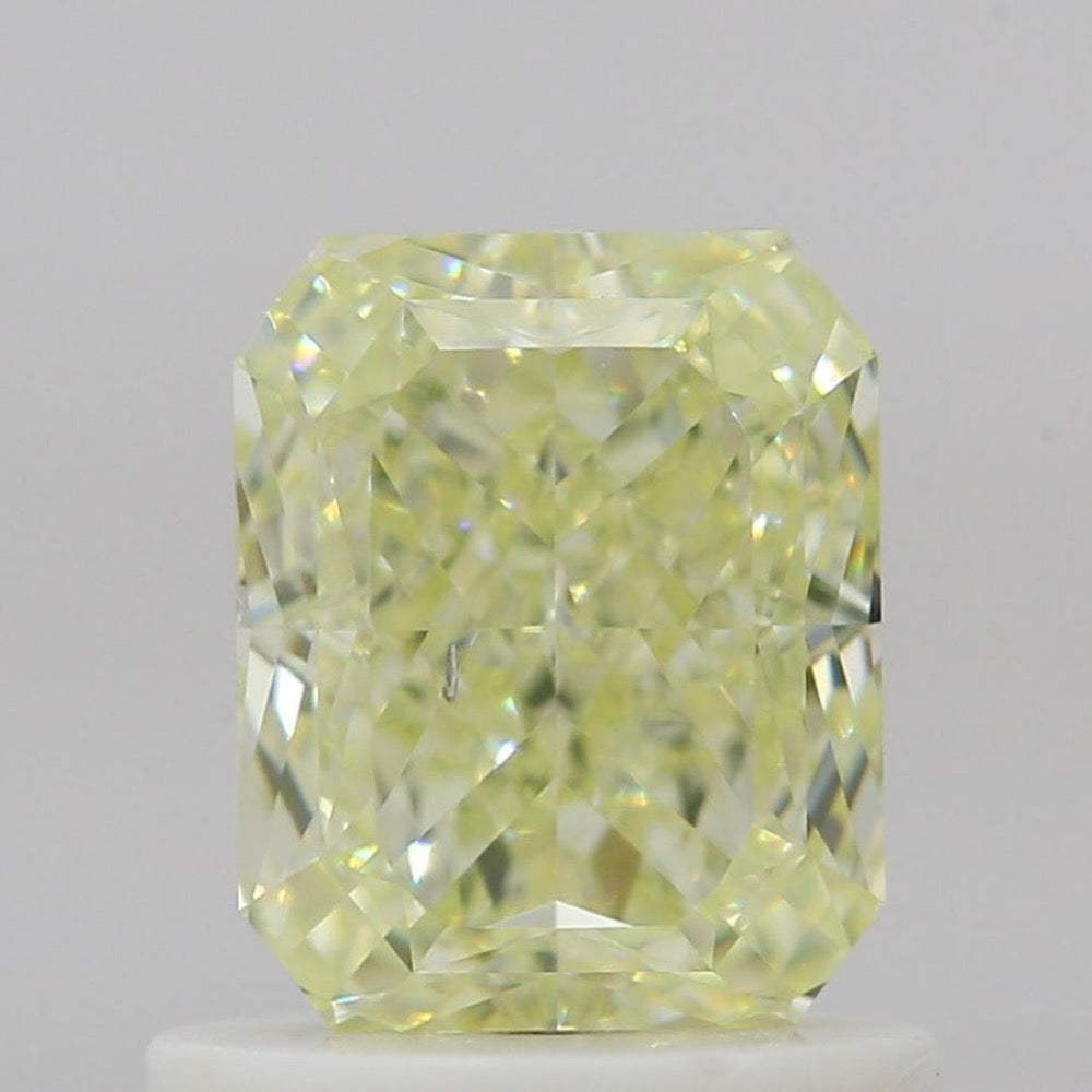 GIA 彩鑽 黃鑽 1.01ct Light Greenish Yellow
