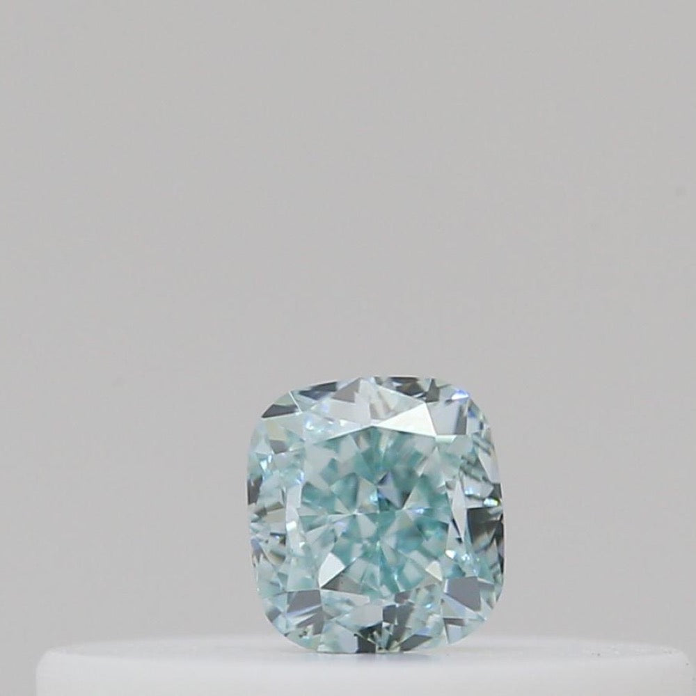 GIA 彩鑽 綠鑽 0.09ct Fancy Blue-green