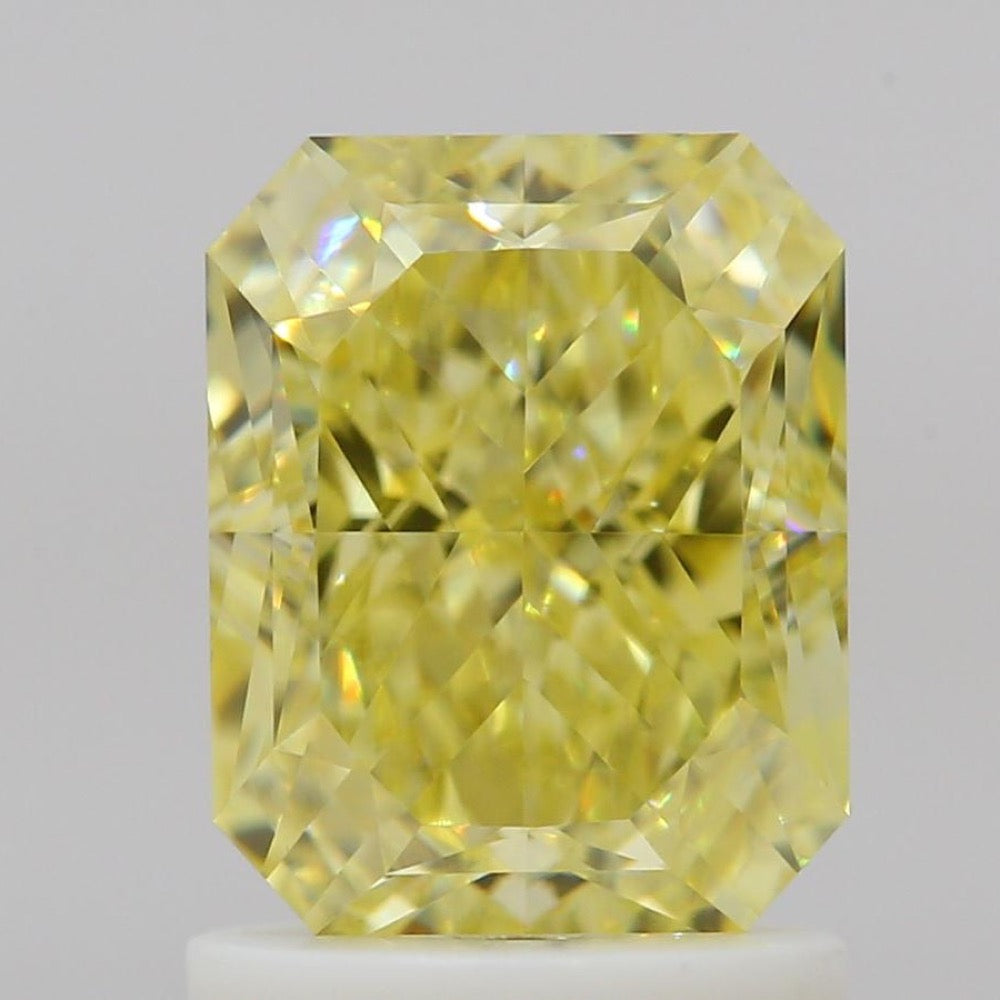 GIA 彩鑽 黃鑽 1.7ct Fancy Intense Yellow