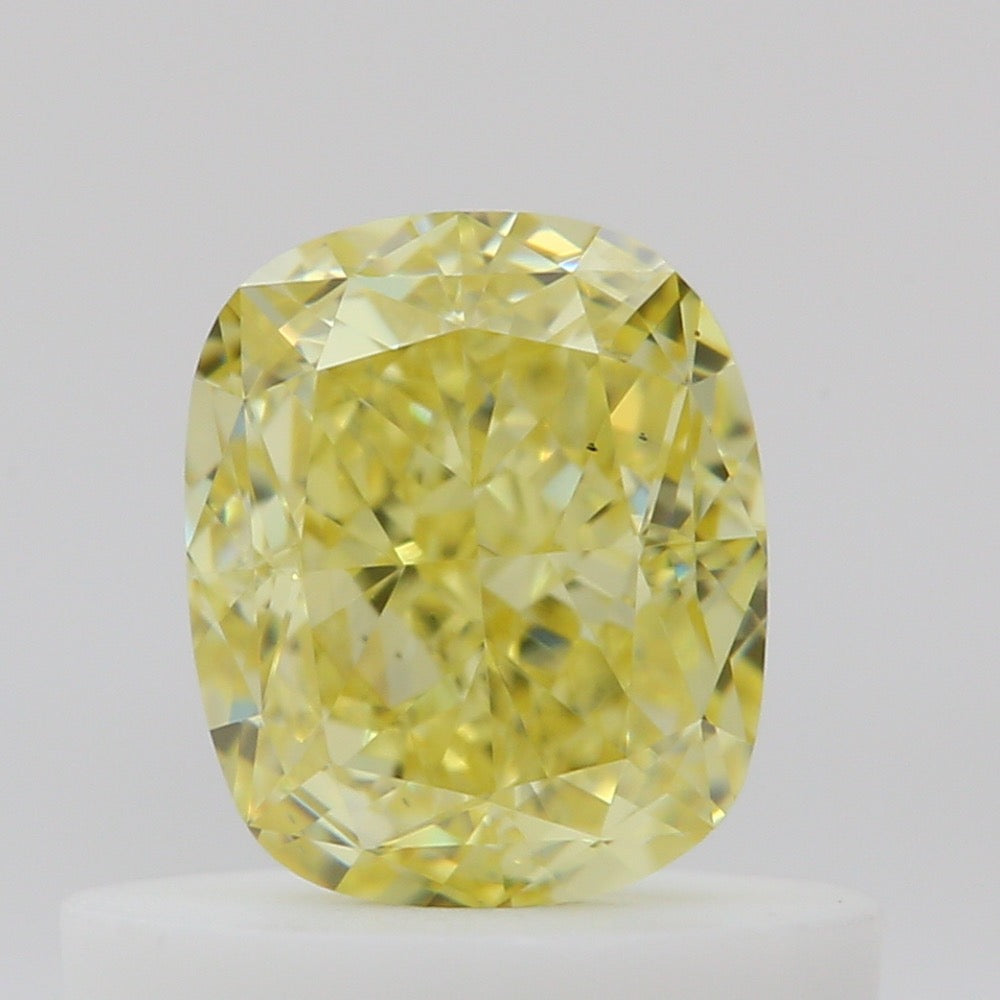 GIA 彩鑽 黃鑽 0.6ct Fancy Intense Yellow