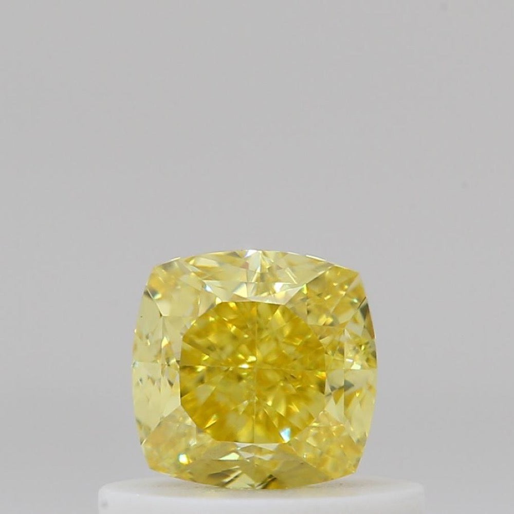 GIA 彩鑽 黃鑽 0.56ct Fancy Intense Yellow