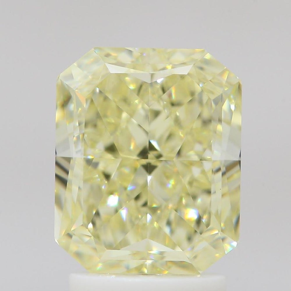 GIA 彩鑽 黃鑽 3.01ct Fancy Light Yellow
