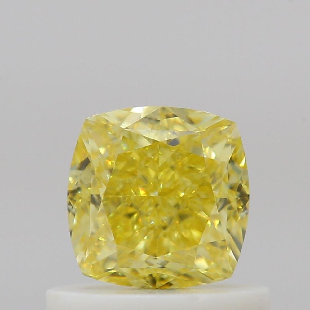 GIA 彩鑽 黃鑽 0.75ct Fancy Intense Yellow