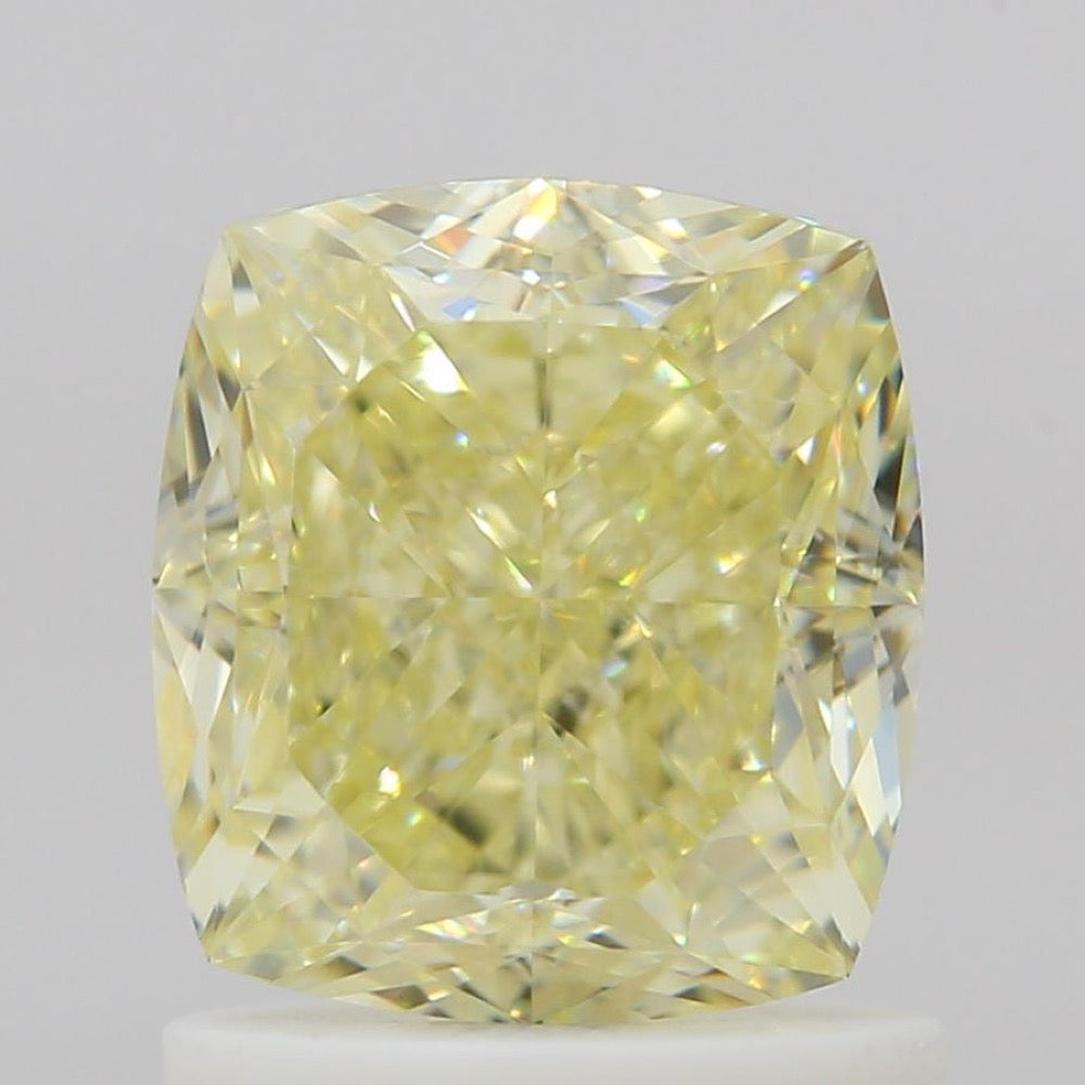 GIA 彩鑽 黃鑽 1.5ct Fancy Light Yellow