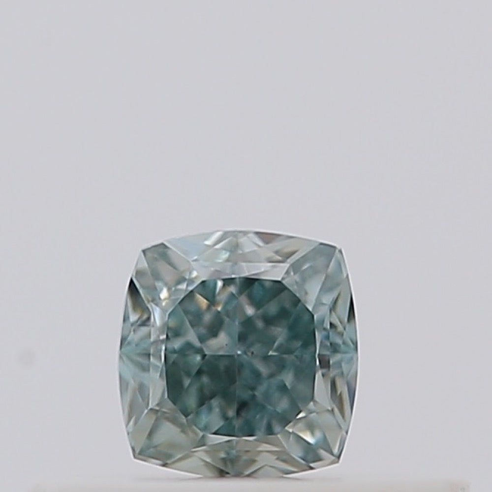 GIA 彩鑽 綠鑽 0.24ct Fancy Grayish Bluish Green