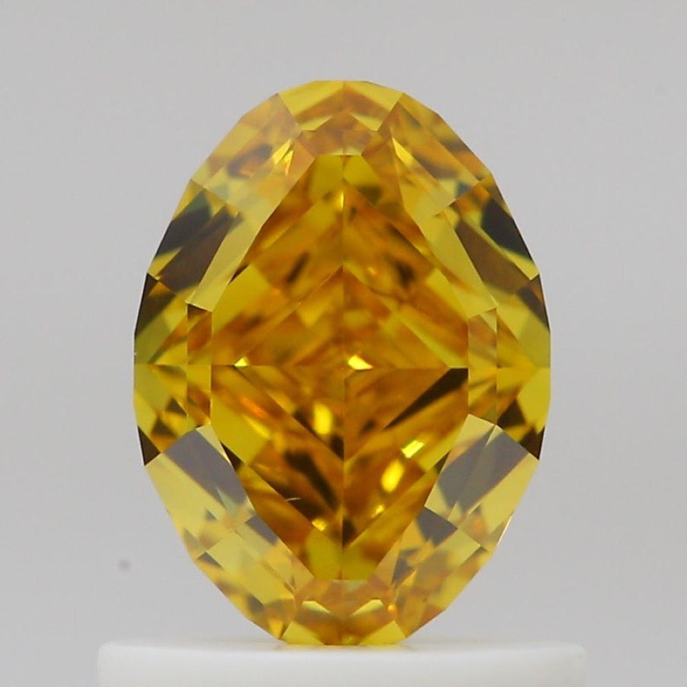 GIA 彩鑽 黃鑽 1.01ct Fancy Deep Orangy Yellow