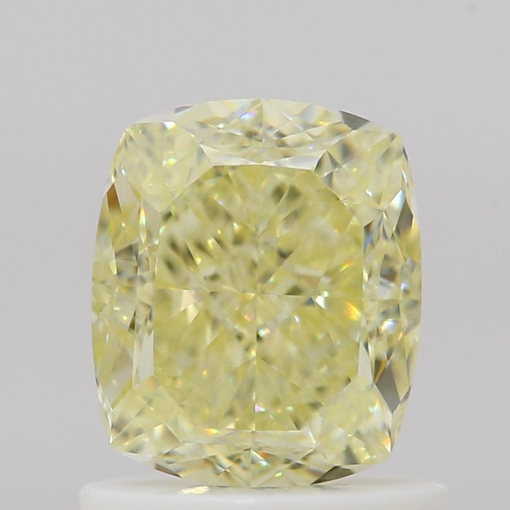 GIA 彩鑽 黃鑽 1.2ct Fancy Light Yellow