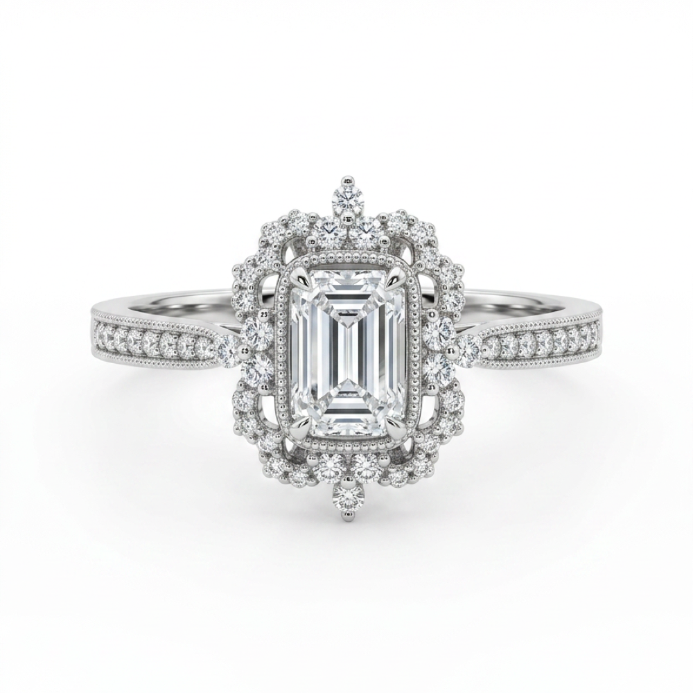 18K White Gold 0.32ct Diamond Ring