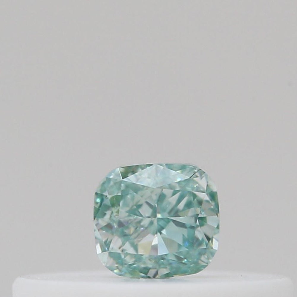GIA 彩鑽 綠鑽 0.1ct Fancy Intense Bluish Green