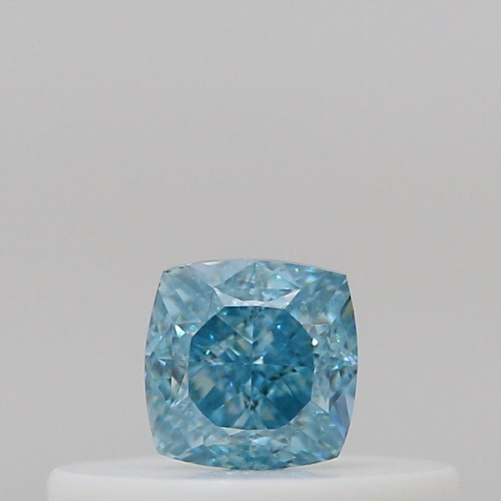 GIA 彩鑽 藍鑽 0.2ct Fancy Intense Green-blue