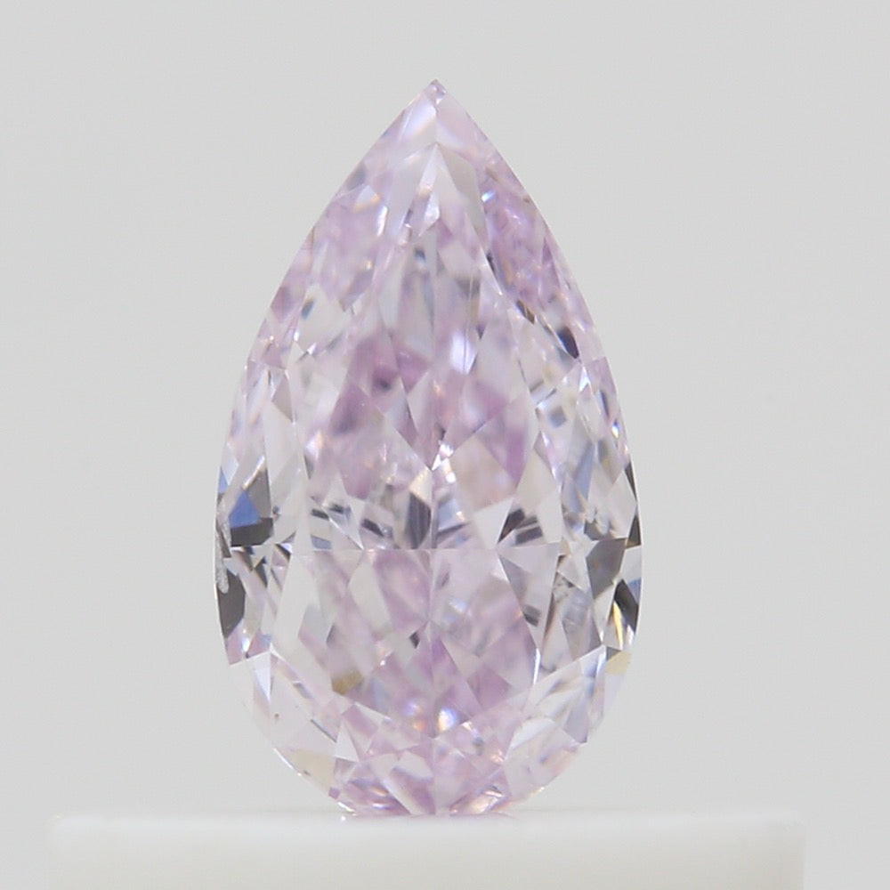 GIA 彩鑽 粉紅鑽 0.32ct Fancy Light Purplish Pink