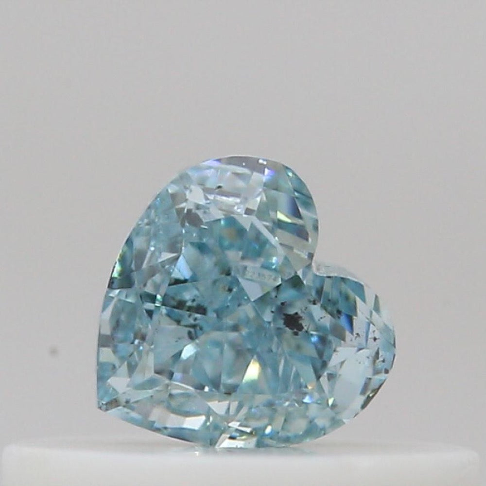 GIA 彩鑽 藍鑽 0.2ct Fancy Intense Green-blue