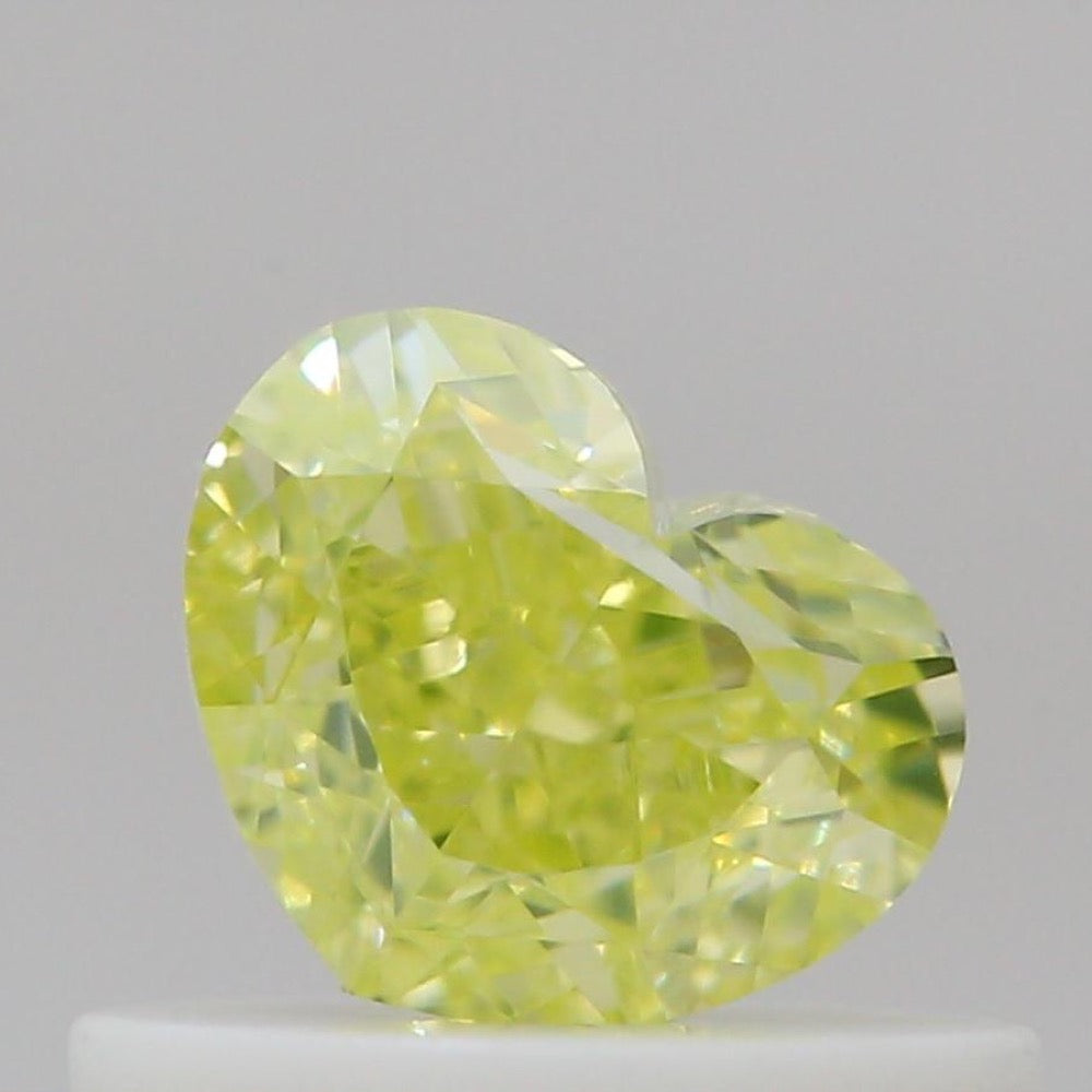 GIA 彩鑽 黃鑽 0.52ct Fancy Intense Greenish Yellow