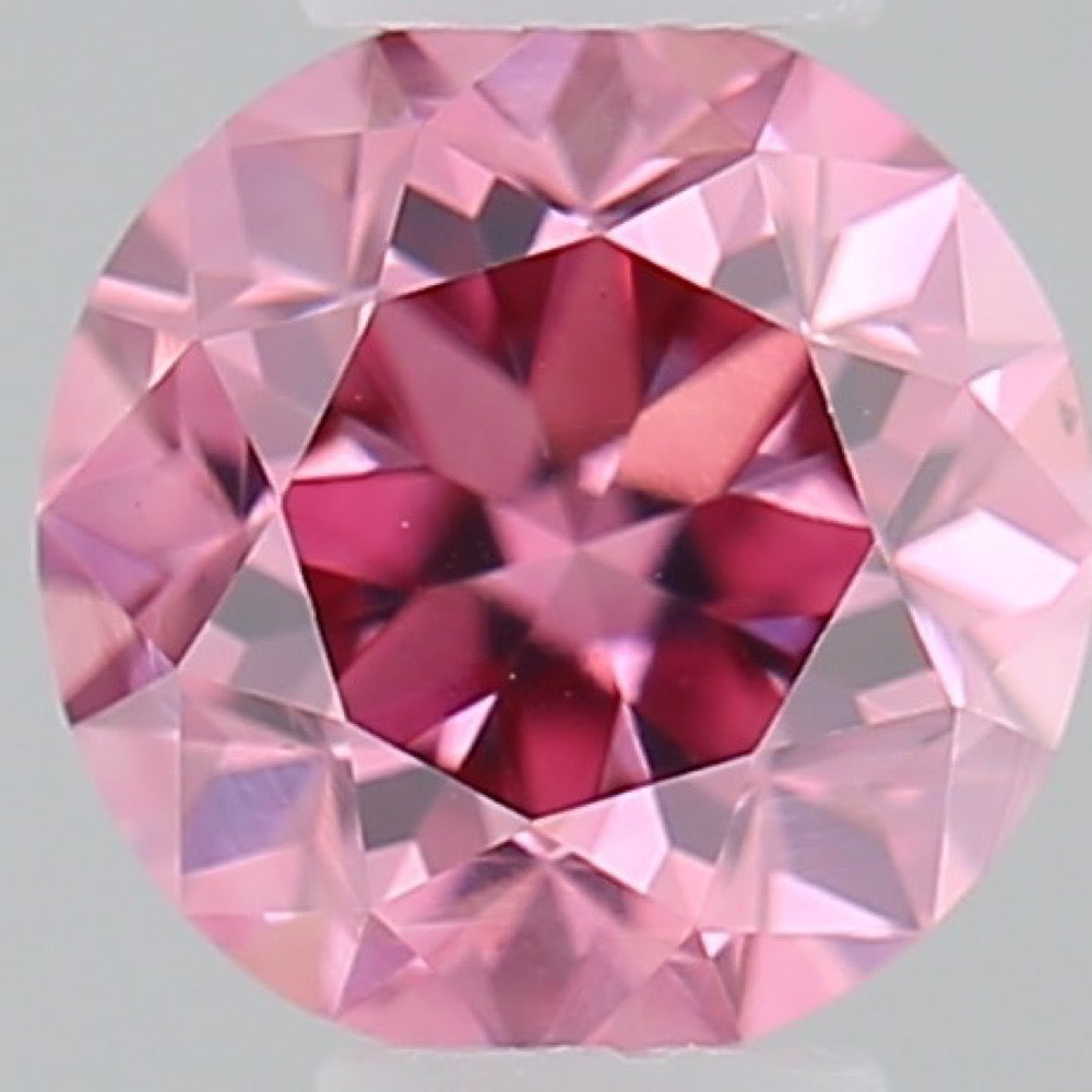 GIA 彩鑽 粉紅鑽 0.13ct Fancy Vivid Purplish Pink