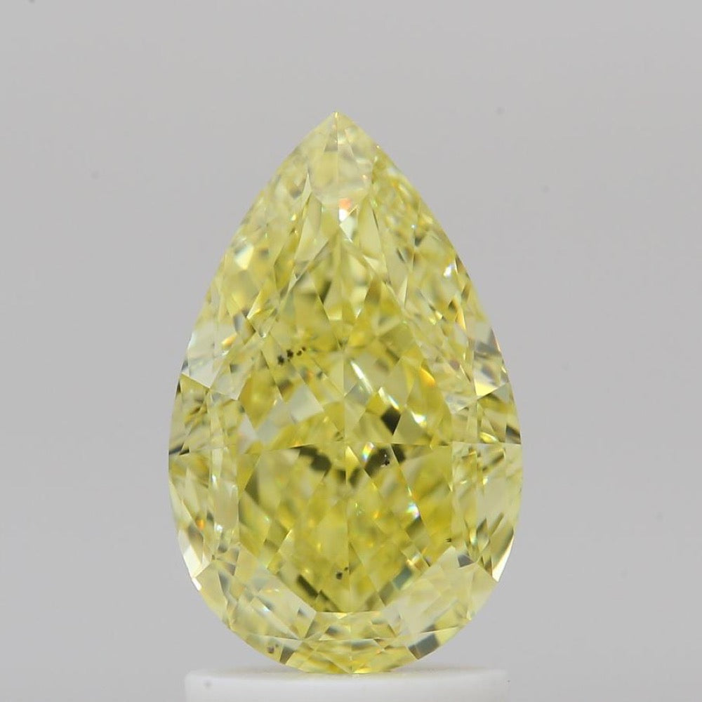 GIA 彩鑽 黃鑽 2.05ct Fancy Intense Yellow