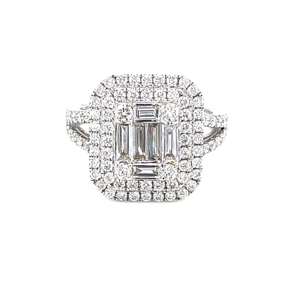18K White Gold 0.37ct Diamond Ring