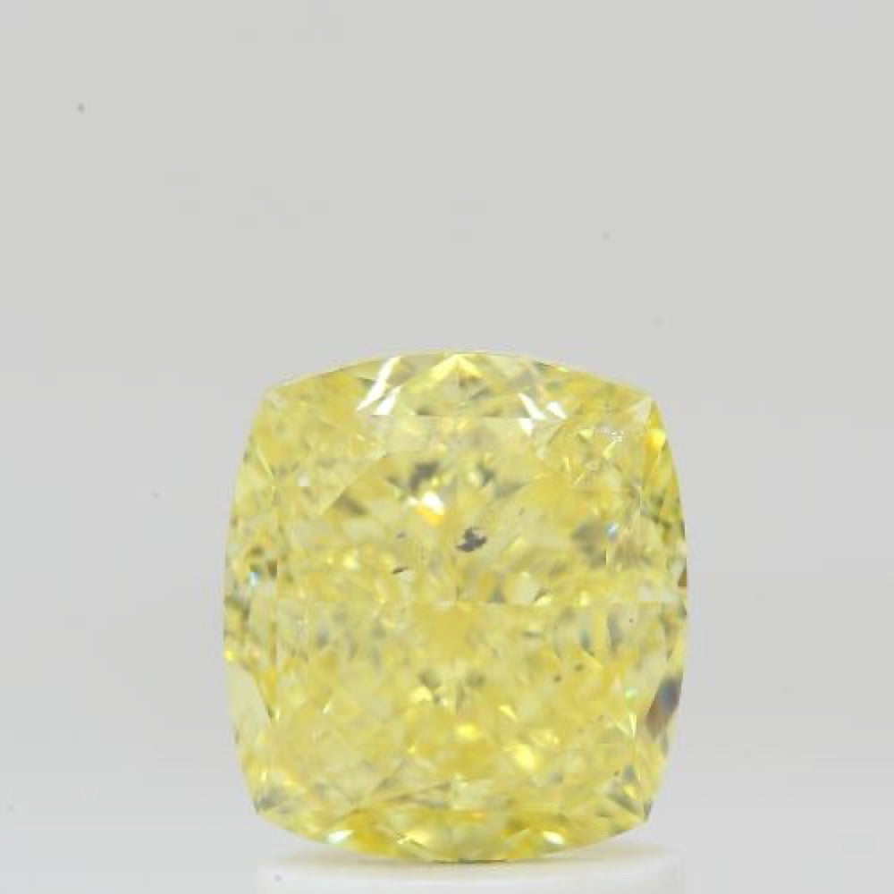 GIA 彩鑽 黃鑽 2.01ct Fancy Intense Yellow