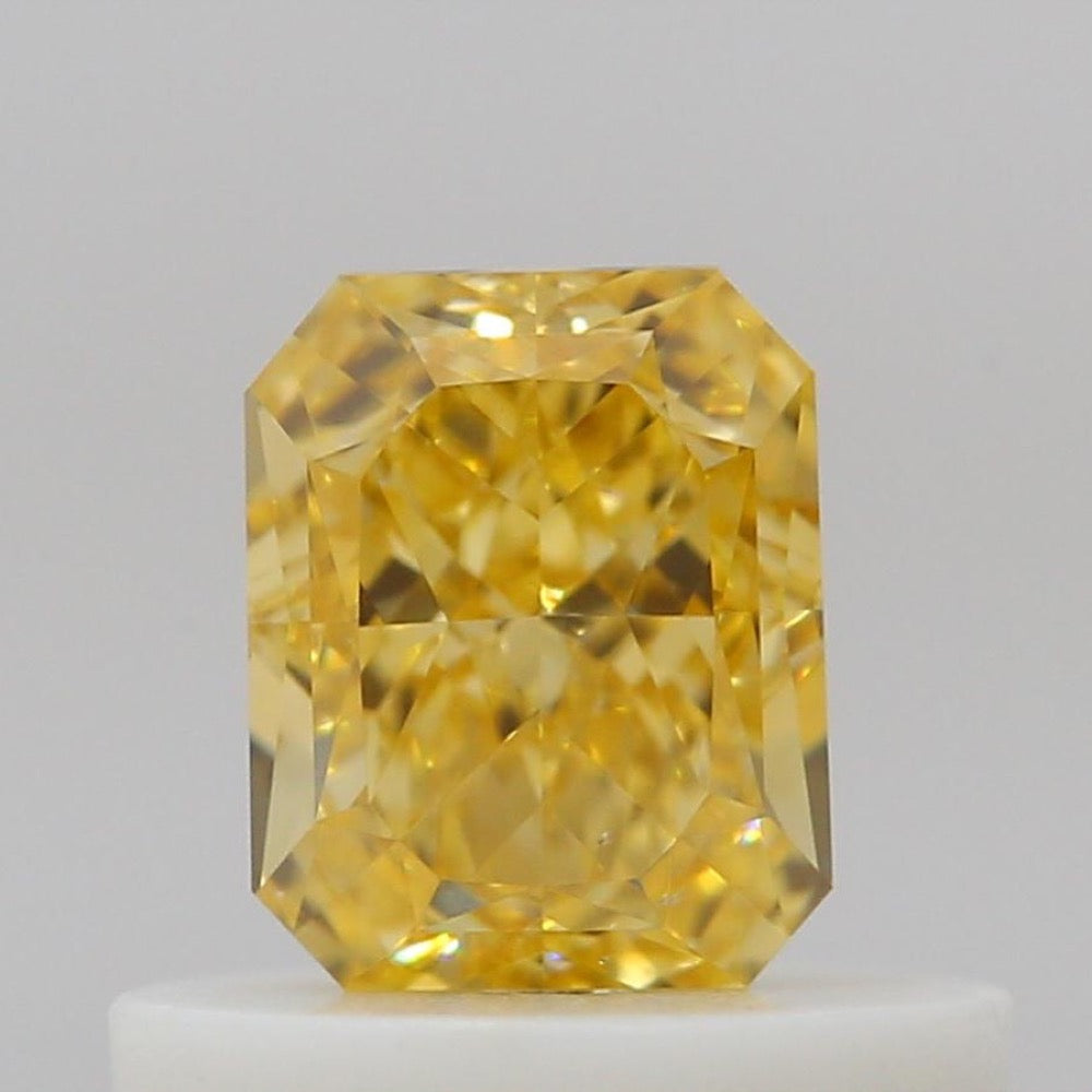 GIA 彩鑽 黃鑽 0.51ct Fancy Intense Orangy Yellow