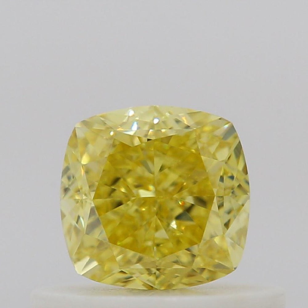 GIA 彩鑽 黃鑽 0.54ct Fancy Intense Yellow