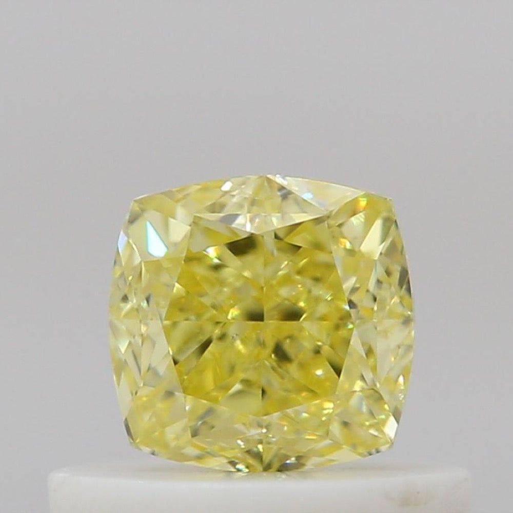 GIA 彩鑽 黃鑽 0.5ct Fancy Intense Yellow