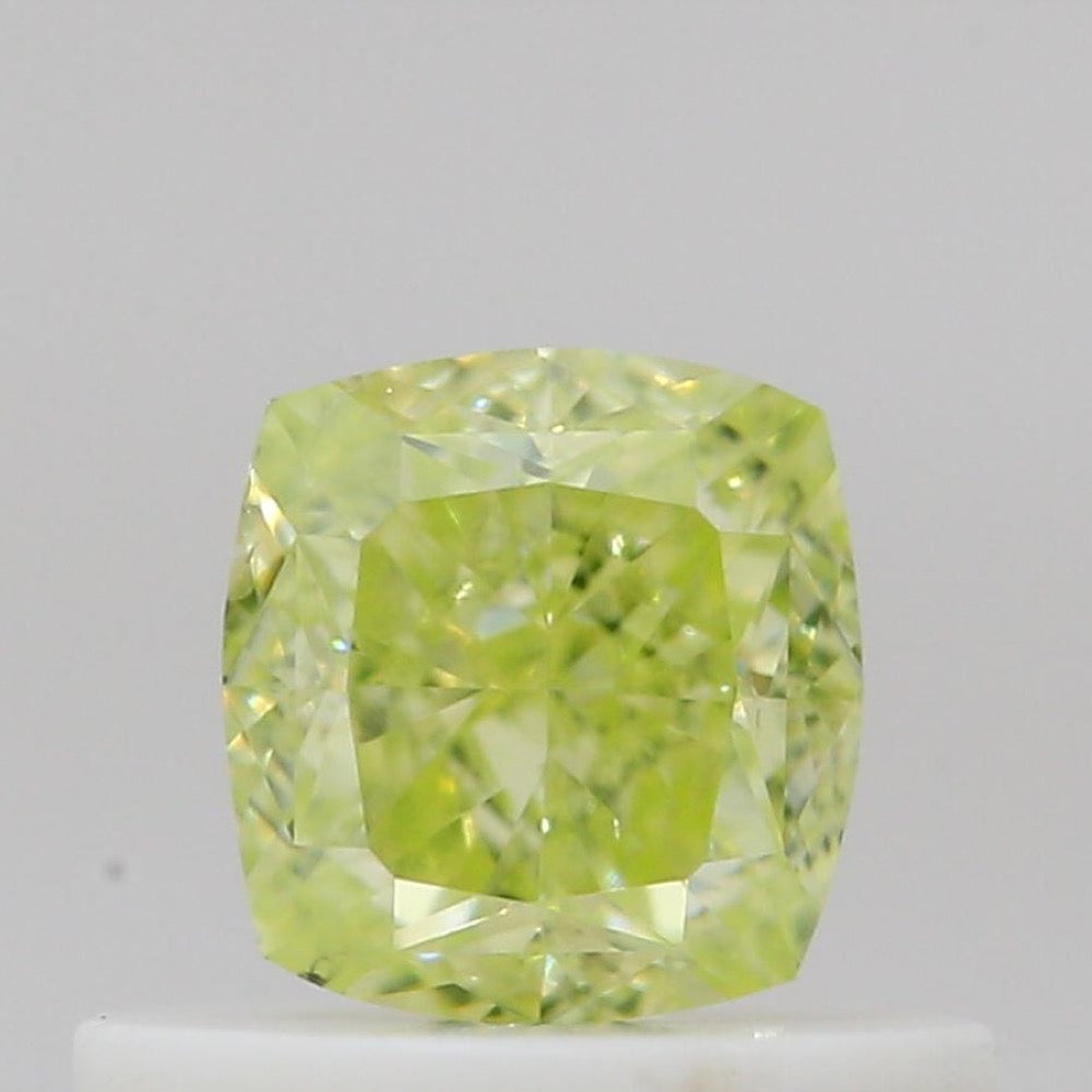 GIA 彩鑽 黃鑽 0.54ct Fancy Intense Green-yellow