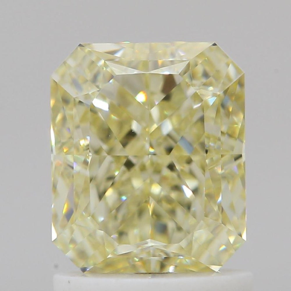 GIA 彩鑽 黃鑽 1.62ct Fancy Light Yellow