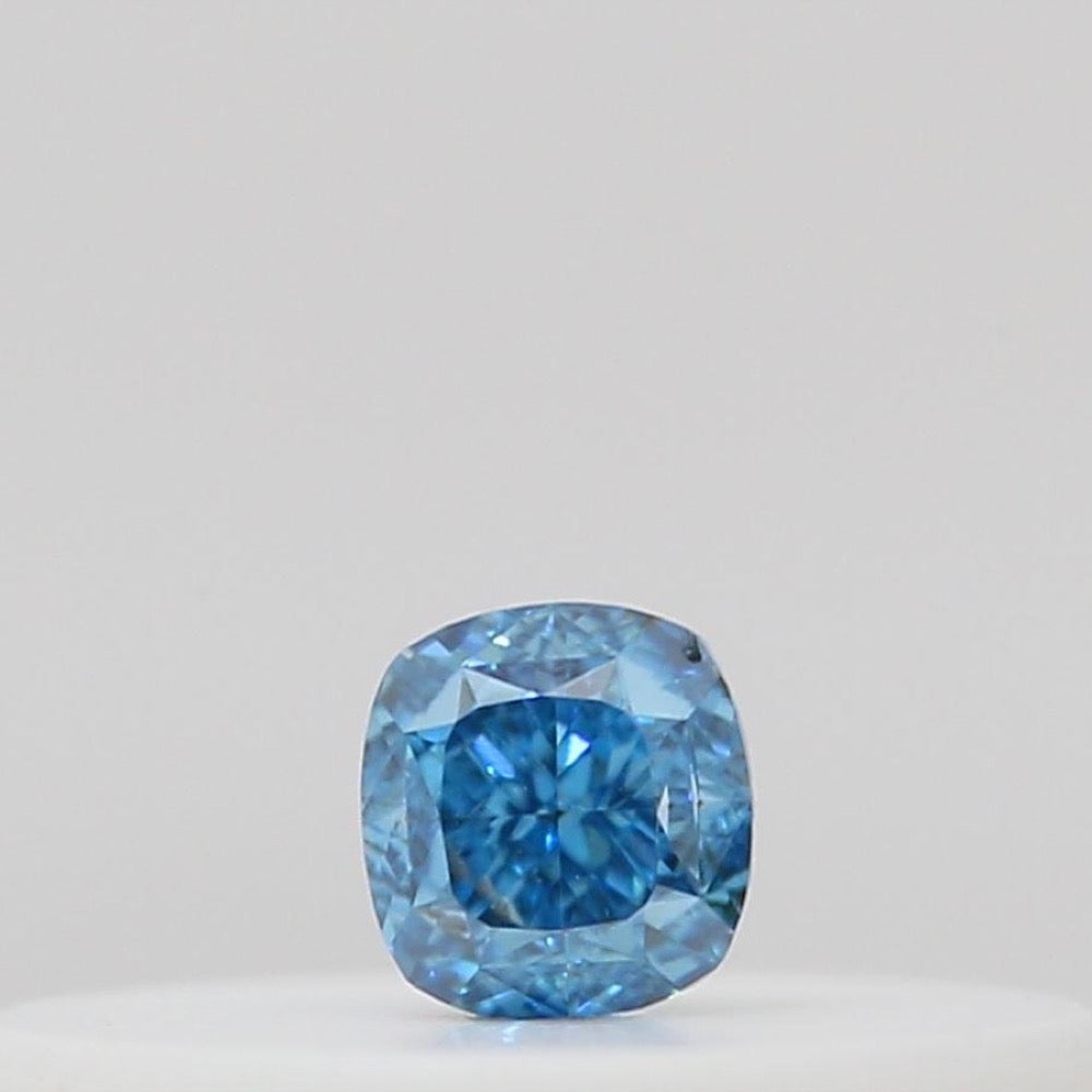 GIA 彩鑽 藍鑽 0.06ct Fancy Vivid Green-blue