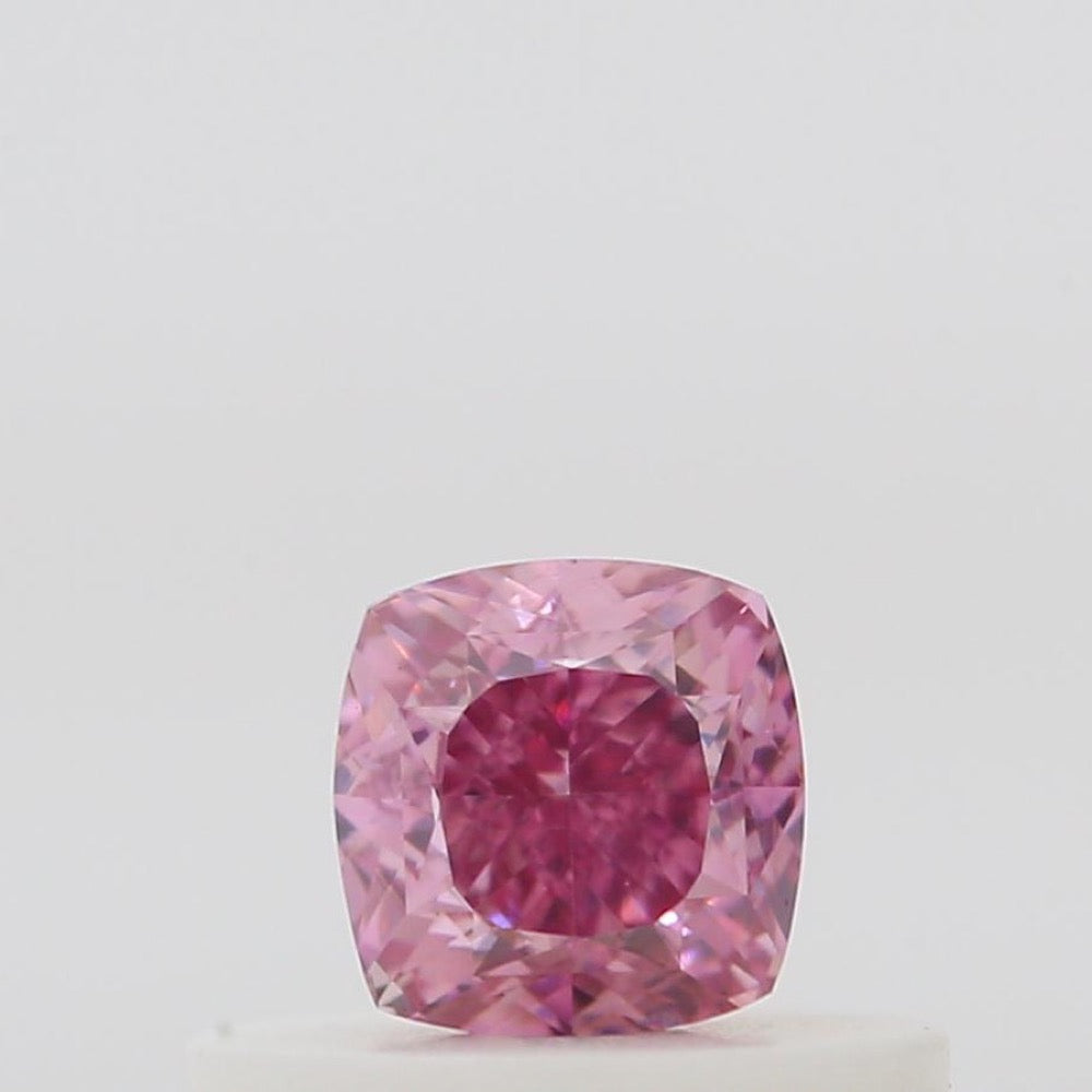 GIA 彩鑽 粉紅鑽 0.32ct Fancy Vivid Purplish Pink