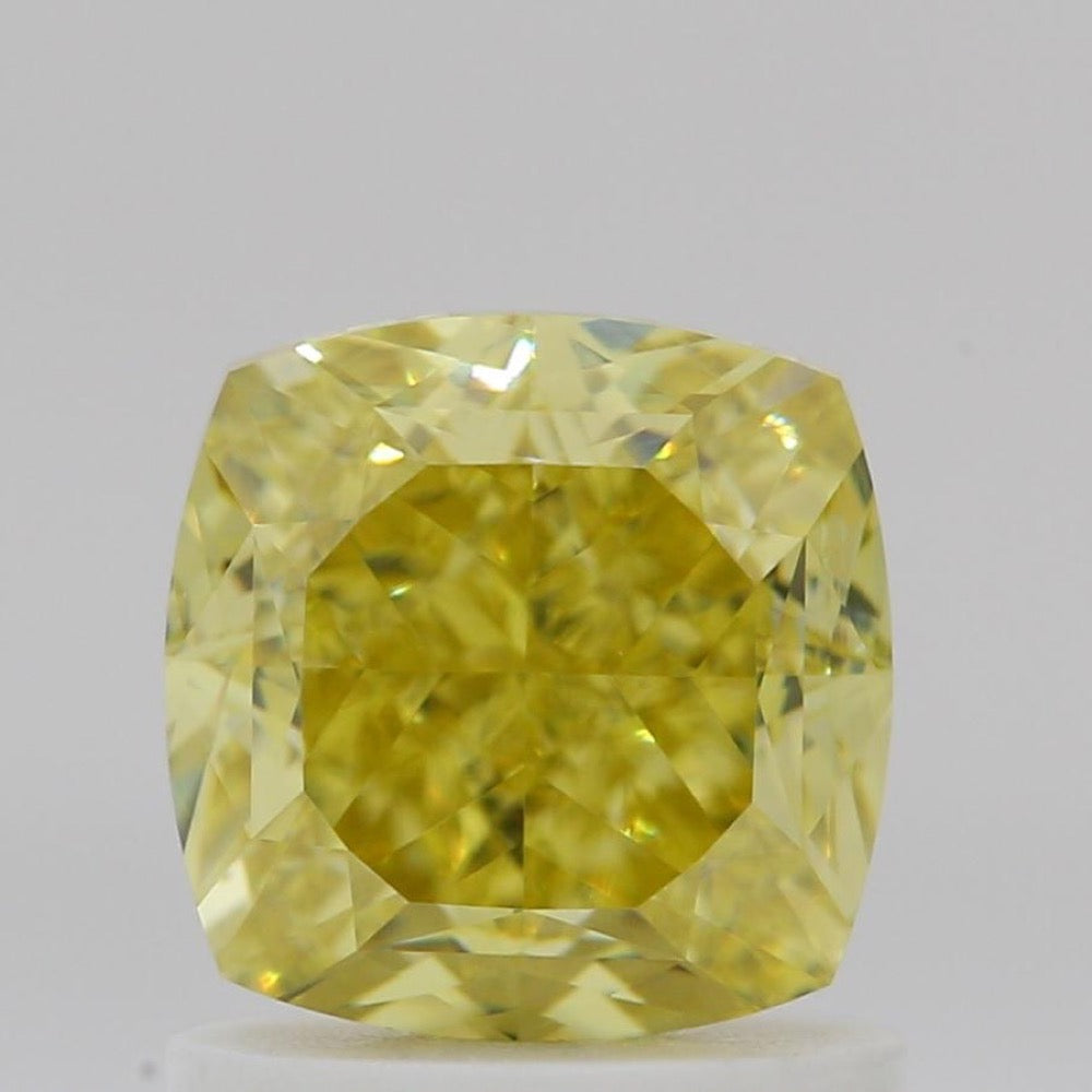 GIA 彩鑽 黃鑽 1.37ct Fancy Intense Yellow