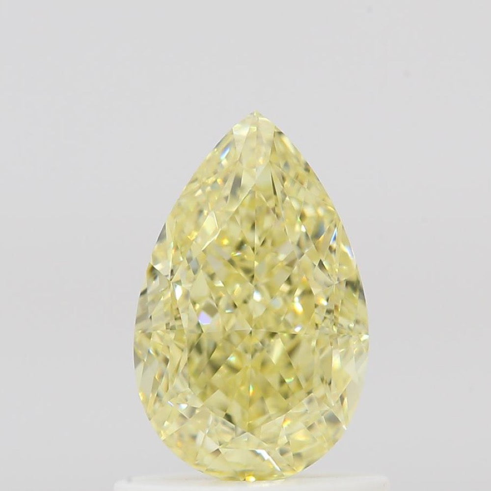 GIA 彩鑽 黃鑽 1ct Fancy Light Yellow