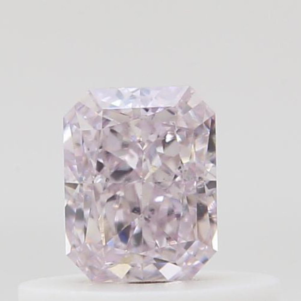 GIA 彩鑽 粉紅鑽 0.37ct Fancy Light Purplish Pink