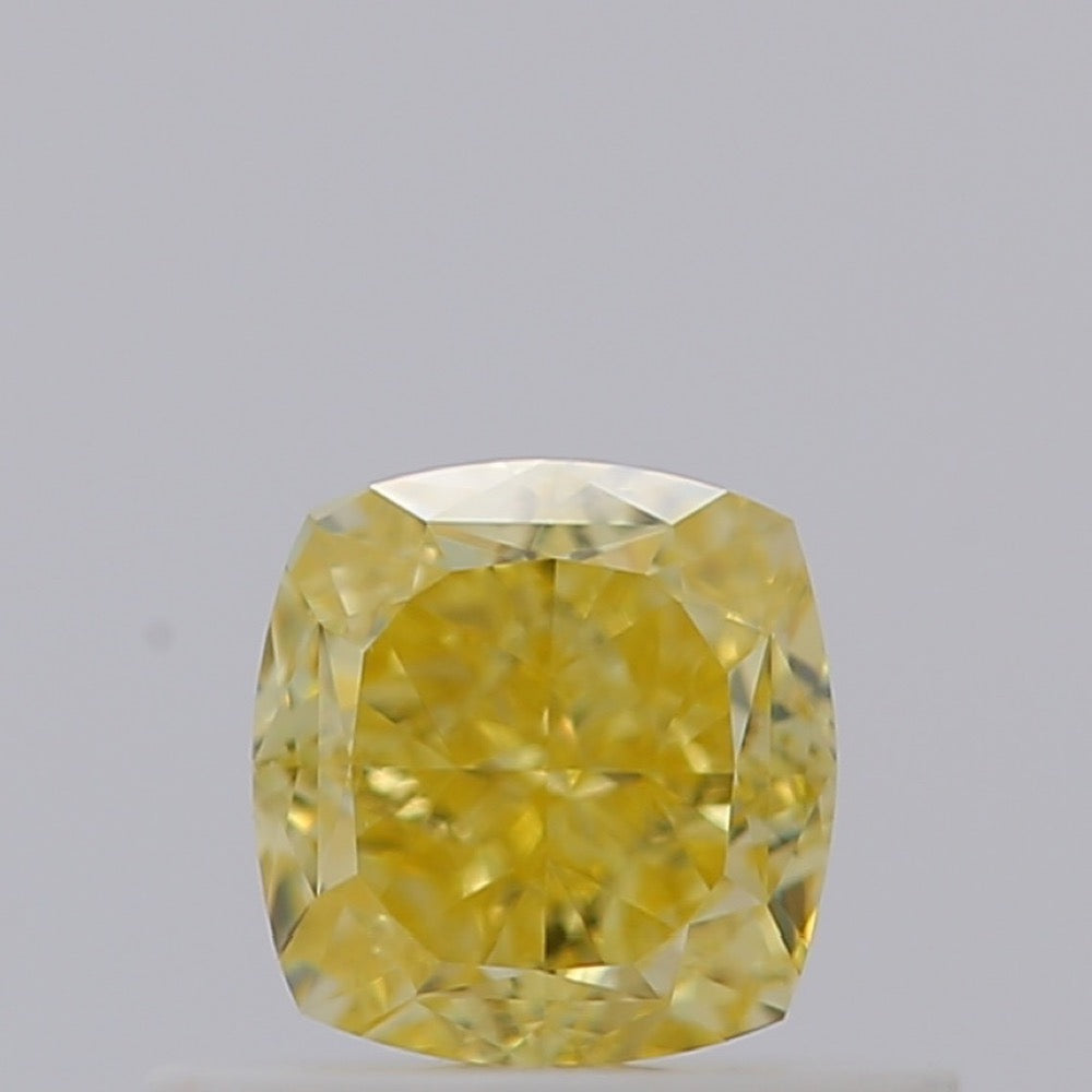 GIA 彩鑽 黃鑽 0.54ct Fancy Intense Yellow