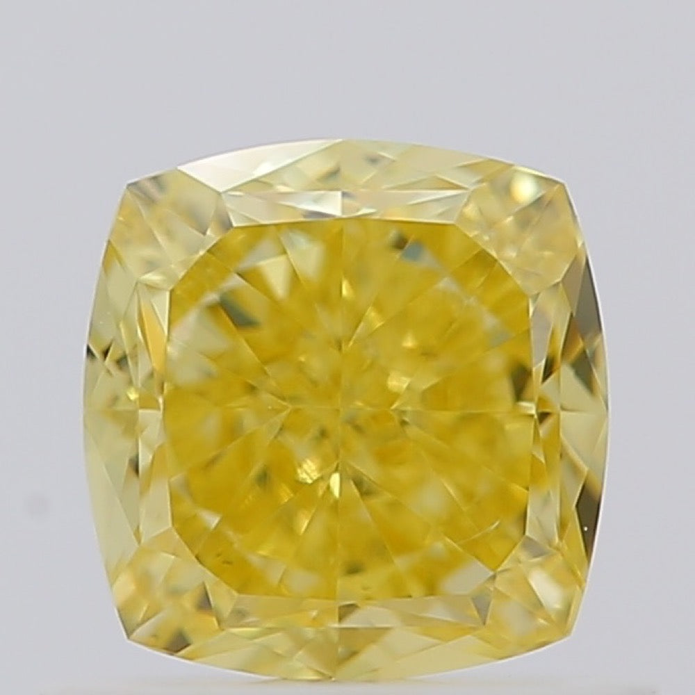 GIA 彩鑽 黃鑽 0.75ct Fancy Intense Yellow