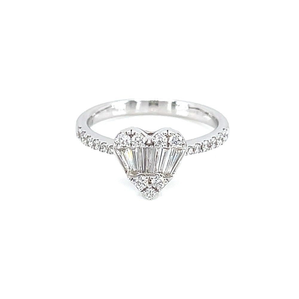 18K白金 0.21ct 鑽石戒指