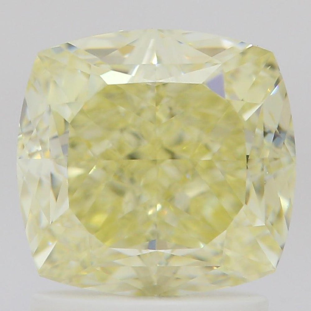 GIA 彩鑽 黃鑽 2.07ct Fancy Light Yellow