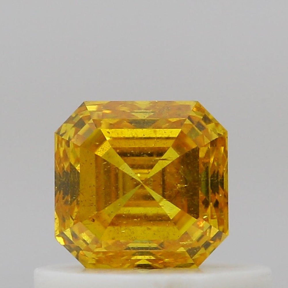 GIA 彩鑽 黃鑽 0.51ct Fancy Vivid Orangy Yellow