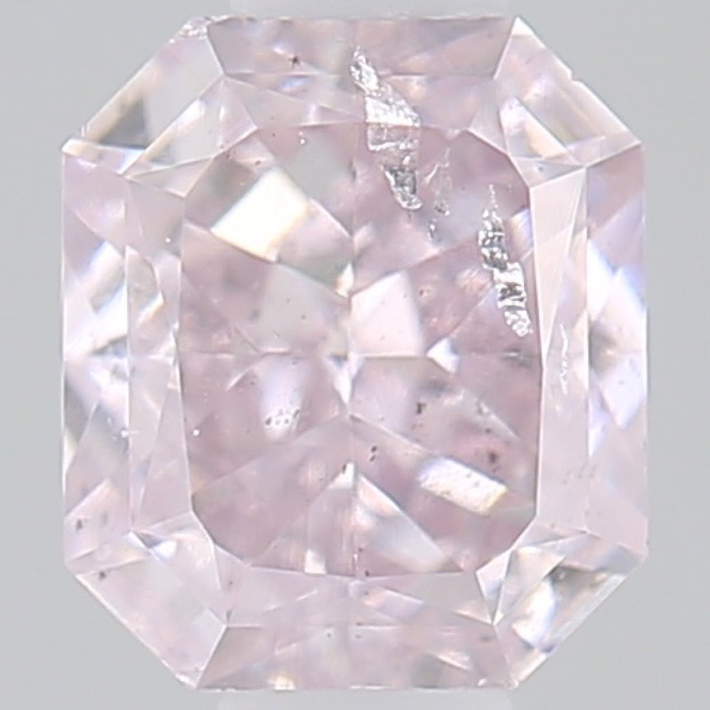 GIA 彩鑽 粉紅鑽 0.47ct Fancy Light Purplish Pink