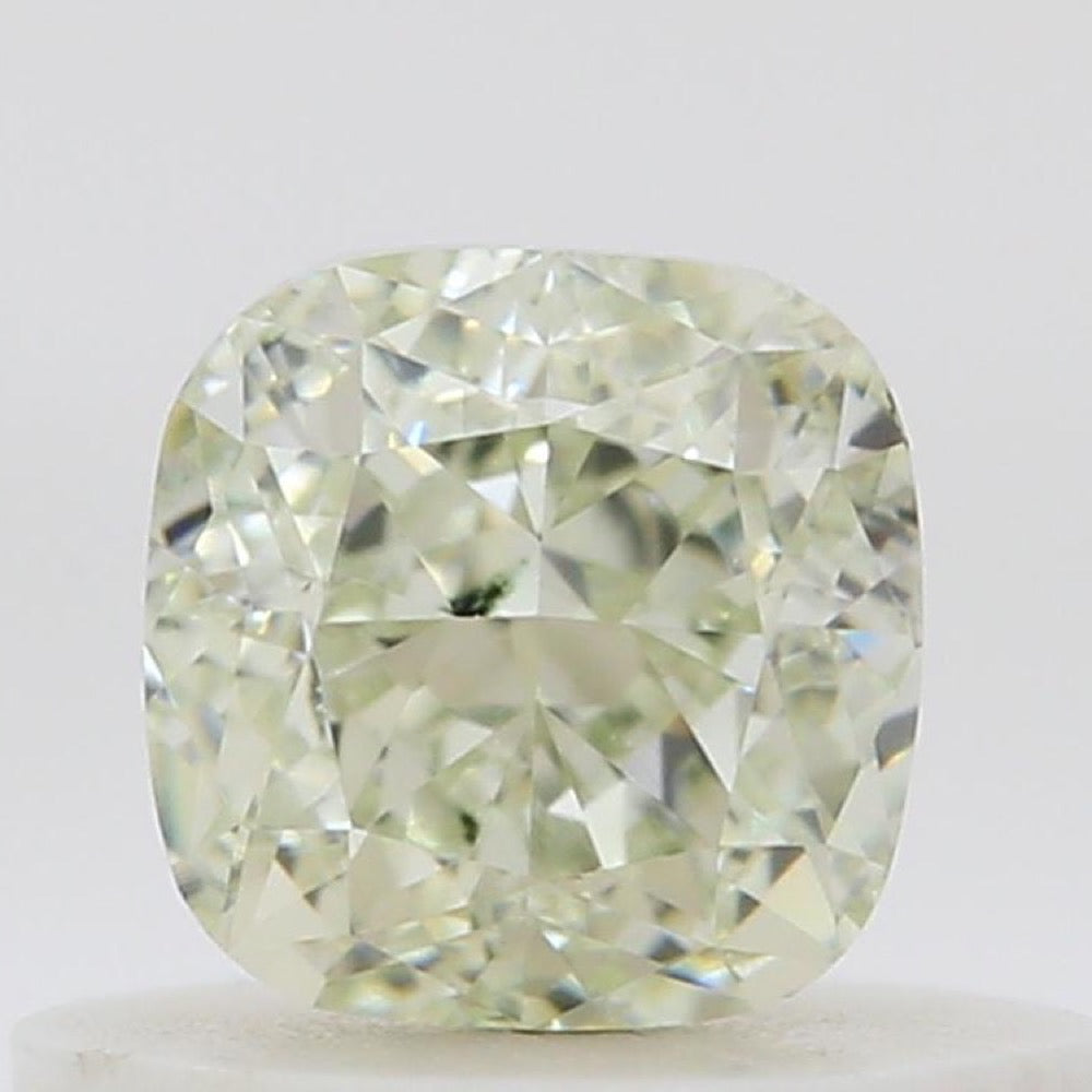 GIA 彩鑽 黃鑽 0.52ct Light Green-yellow