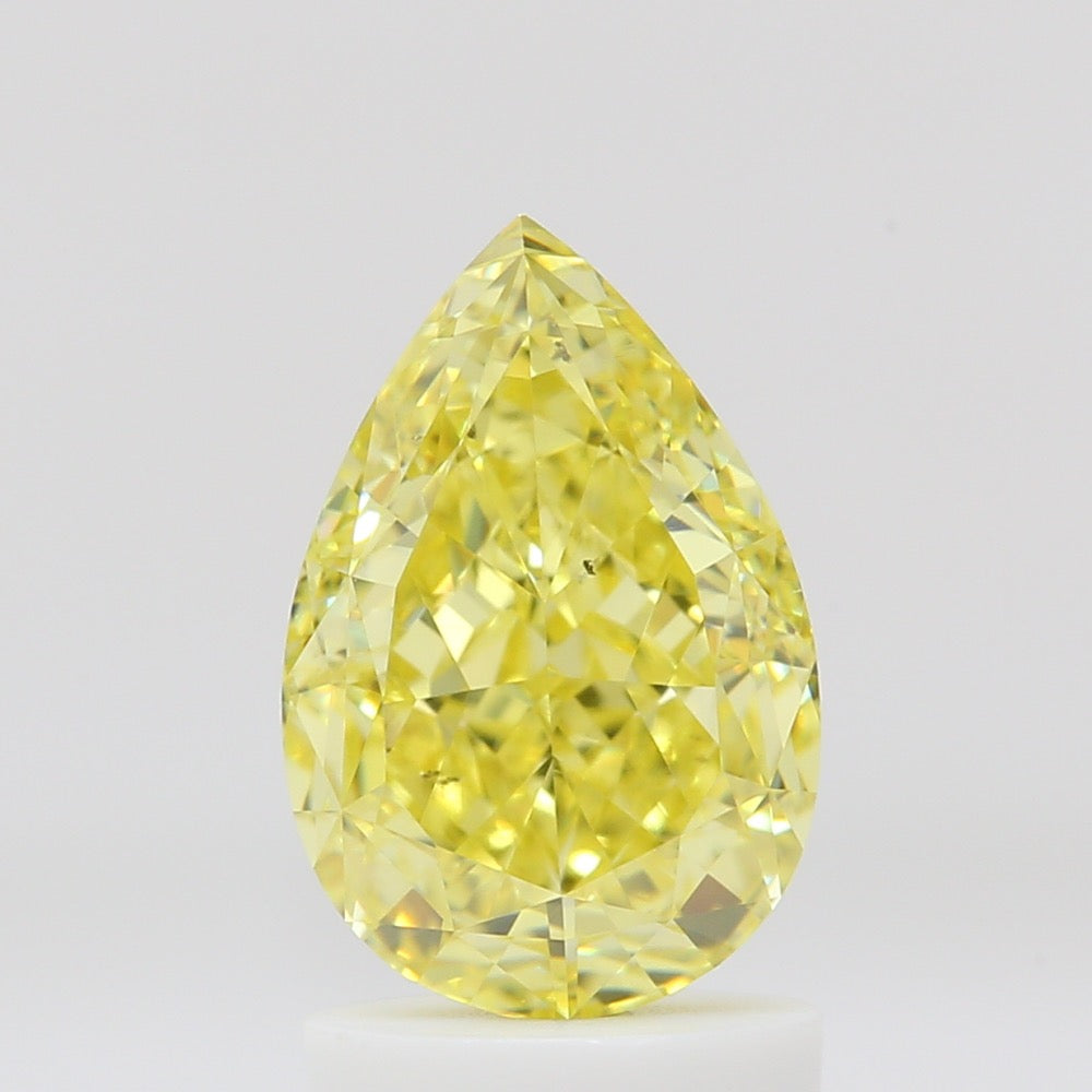 GIA 彩鑽 黃鑽 2.01ct Fancy Intense Yellow
