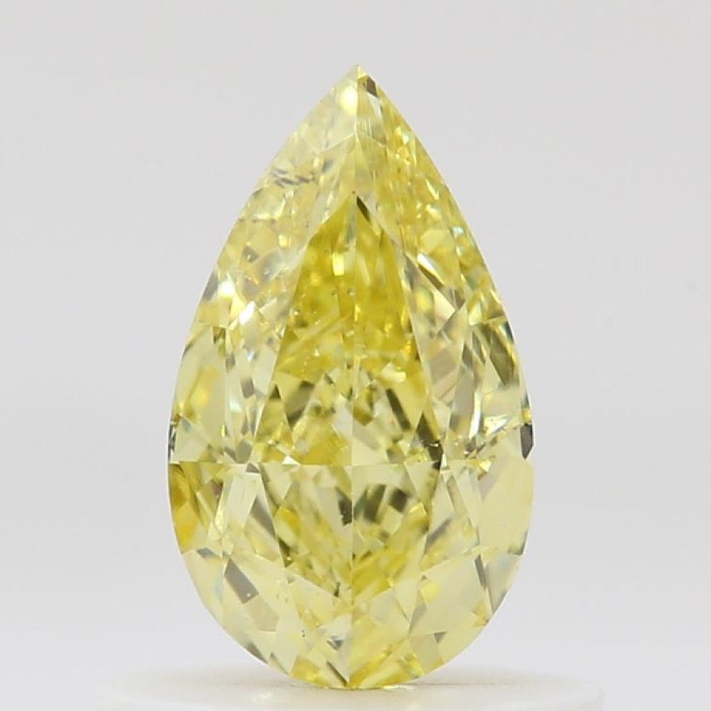 GIA 彩鑽 黃鑽 0.66ct Fancy Intense Yellow