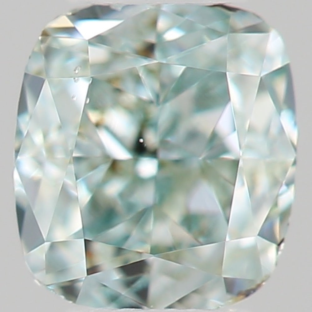 GIA 彩鑽 綠鑽 0.15ct Fancy Intense Blue-green